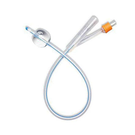 Medical device with a clear tube and orange connector on a white background - okotoks hc pharmacy