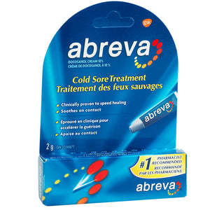 Abreva Cold Sore Treatment Cream Tube - okotoks hc pharmacy