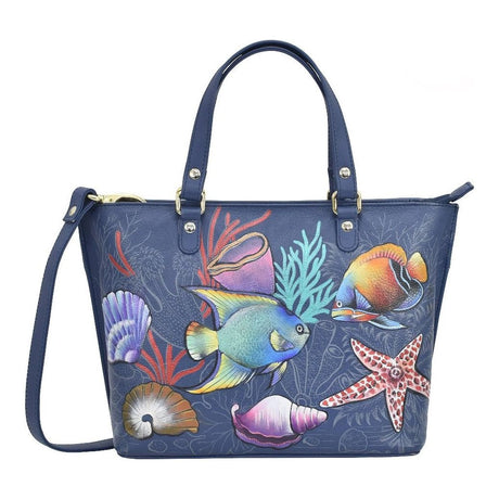 Anuschka leather Printed Medium Tote Seaworld 693-MSR okotoks hc pharmacy
