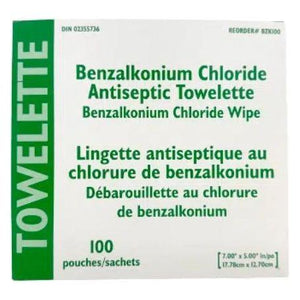 BENZALKONIUM CHLORIDE ANTISEPTIC TOWELETTE - #shop_name