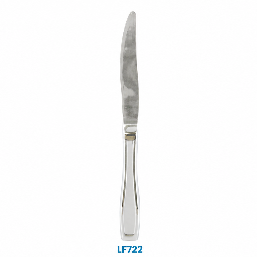 Stainless steel knife with a visible brand logo on a white background - okotoks hc pharmacy