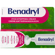Benadryl itch stopping cream packaging with green and pink design - okotoks hc pharmacy