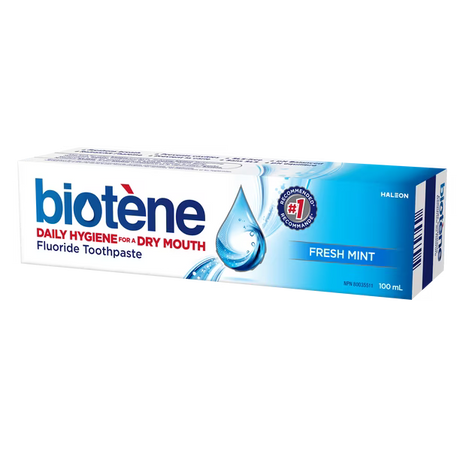 Biotène Dry Mouth Fluoride Toothpaste Fresh Mint Original - okotoks hc pharmacy