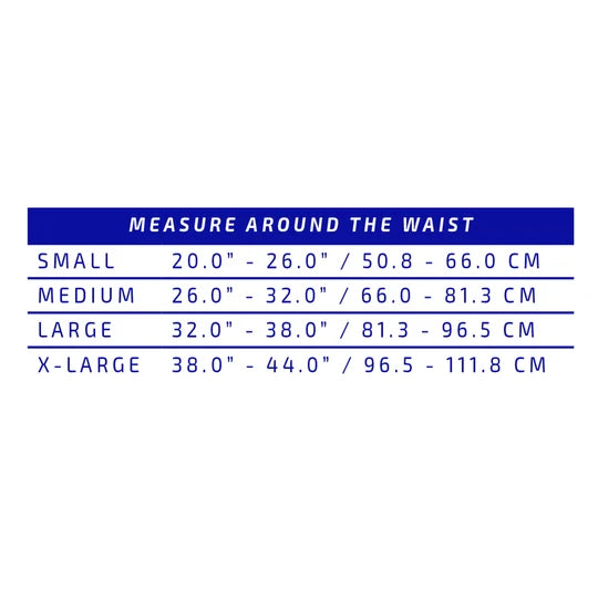 Champion Sports Support C-81 size chart - okotoks hc pharmacy