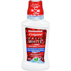 Colgate Optic White Icy Fresh Mint Alcohol Free Mouthwash - okotoks hc pharmacy