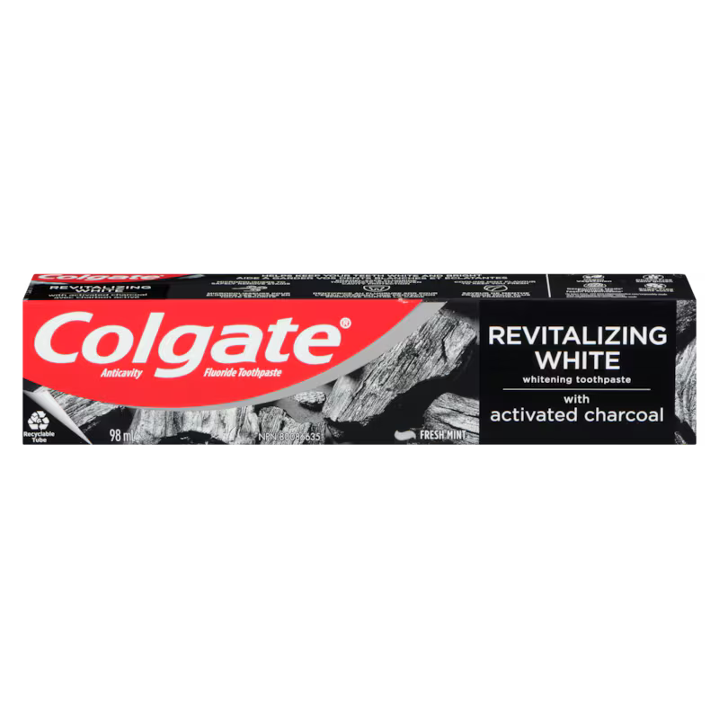 Colgate Revitalizing White Toothpaste With Activated Charcoal - okotoks hc pharmacy