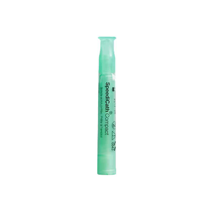 Green compact on a white background - okotoks hc pharmacy