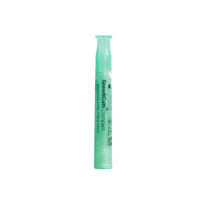 Green compact on a white background - okotoks hc pharmacy