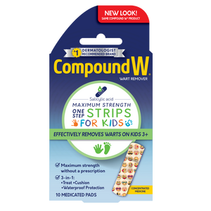 Compound W wart remover packaging for kids on a white background - okotoks hc pharmacy