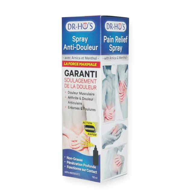 DR-HO'S Pain Relief Spray packaging on a white background - okotoks hc pharmacy