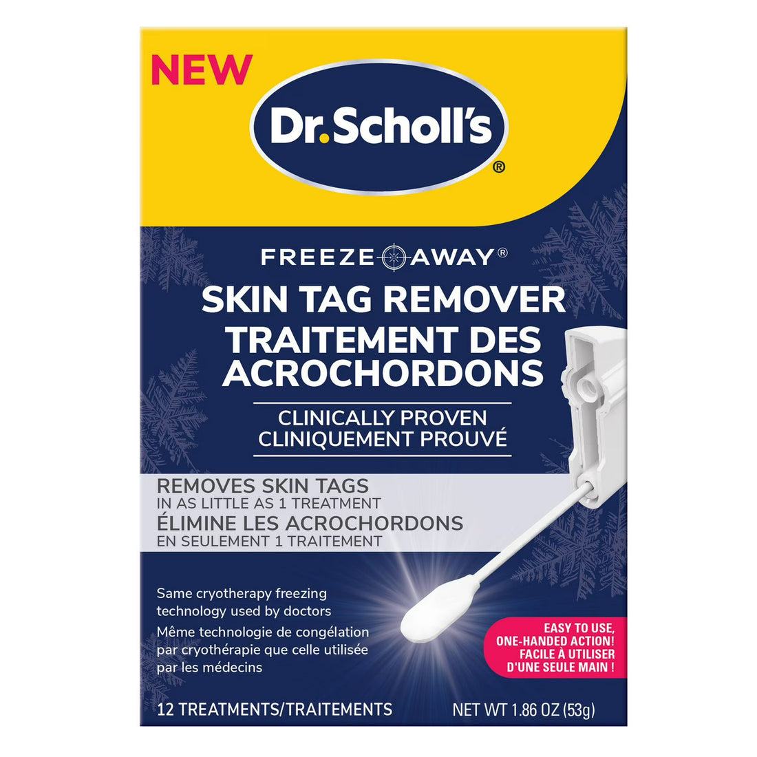 Dr. Scholl's Skin Tag Remover packaging on a white background - okotoks hc pharmacy