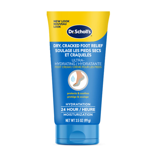 Dr. Scholl's foot cream tube on a white background - okotoks hc pharmacy