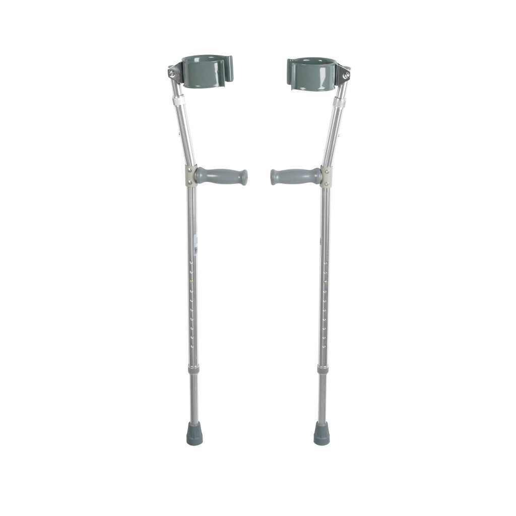 Pair of crutches on a white background - okotoks hc pharmacy
