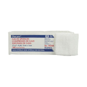 Pack of gauze sponges with Dumex branding on a white background - okotoks hc pharmacy
