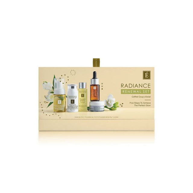 Radiance Renewal Set with skincare products on a beige background - okotoks hc pharmacy