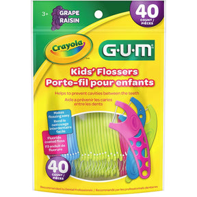 GUM Crayola Grape Kids’ Flossers Grape - okotoks hc pharmacy