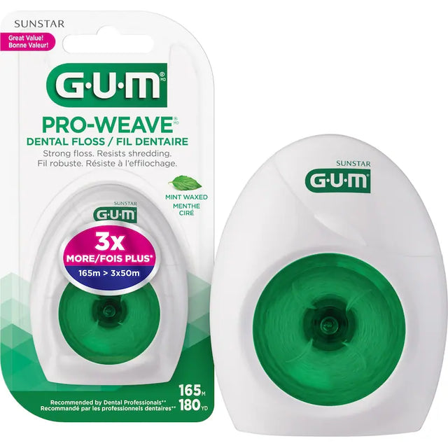 GUM Pro-Weave Mint Waxed Dental Floss - okotoks hc pharmacy