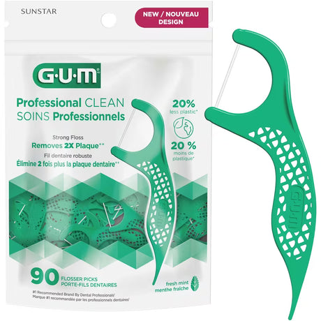 GUM Professional Clean Mint Flosser Picks - okotoks hc pharmacy