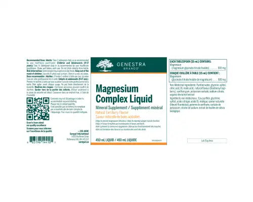 Genestra Magnesium Complex Liquid 450mL - okotoks hc pharmacy