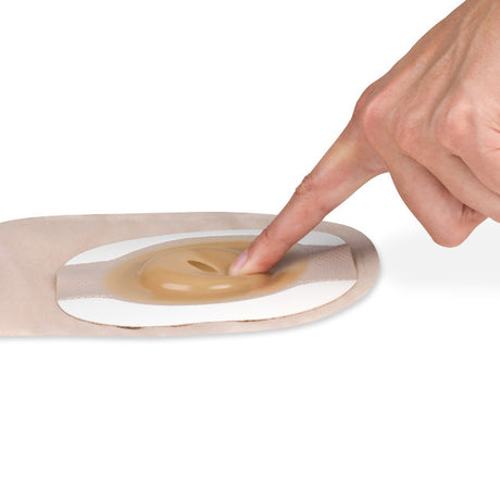 Hollister Premier™ One-Piece Drainable Ostomy Pouch - Soft Convex Flextend™ Barrier with Filter 1" (25mm) Beige with Viewing Option - HOL 8662 - Okotoks HC Pharmacy