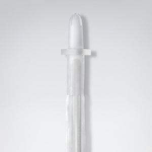 White catheter tip on a light gray background - okotoks hc pharmacy