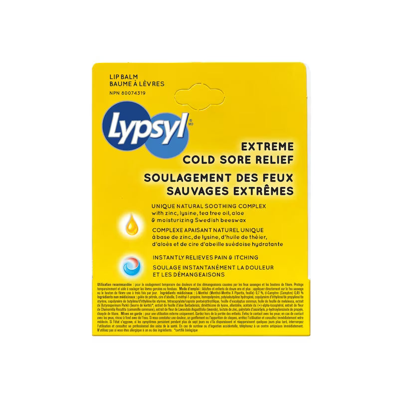 Lypsyl Extreme Cold Sore Lip Balm - okotoks hc pharmacy