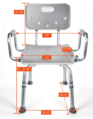 MOBB 360 Swivel Shower Chair MHSCIII - okotoks hc pharmacy