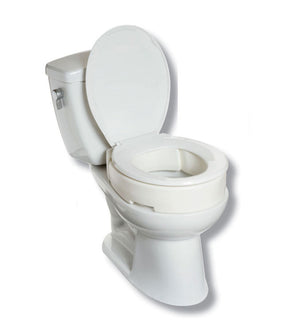 A white ceramic toilet with the lid open, shown on a plain white background. - okotoks hc pharmacy