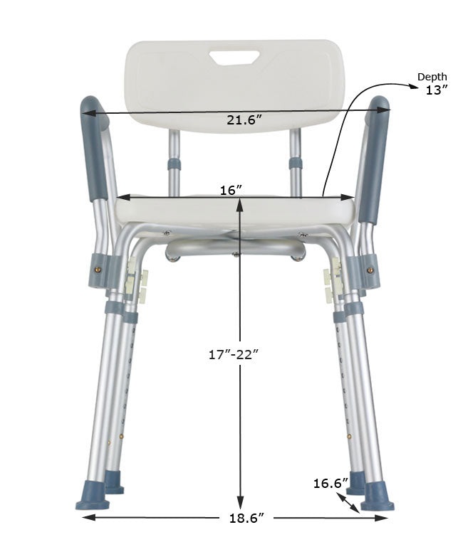 MOBB Bath Chair with Back and Arms MHBBA - okotoks hc pharmacy