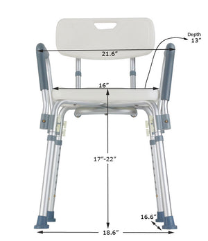 MOBB Bath Chair with Back and Arms MHBBA - okotoks hc pharmacy