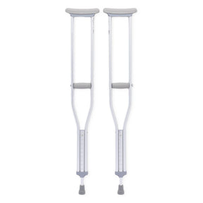Pair of crutches on a white background - okotoks hc pharmacy