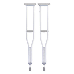 Pair of crutches on a white background - okotoks hc pharmacy