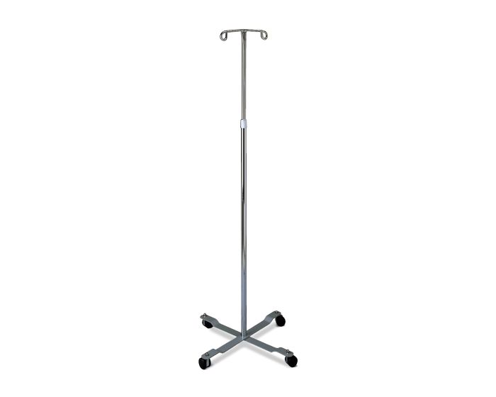 Metal stand with a pole on a white background - okotoks hc pharmacy