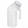 Medline Single-Use Plastic Male Urinal with Lid - okotoks hc pharmacy