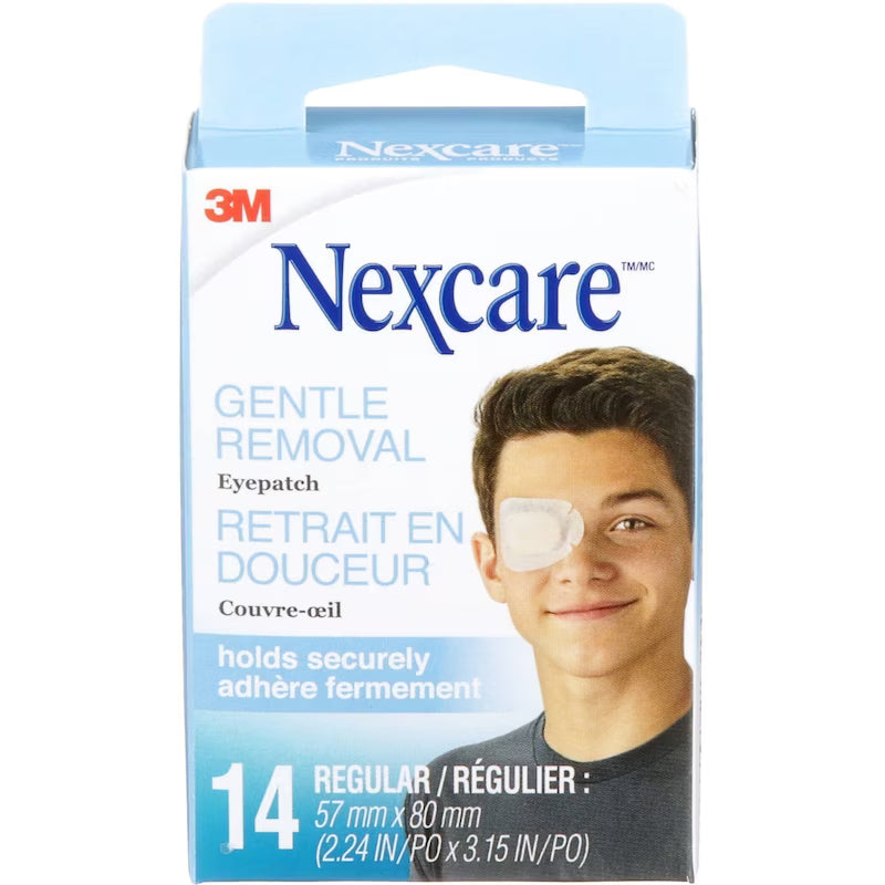 Nexcare Gentle Removal Eye Patch Regular - 14 Pack - okotoks hc pharmacy