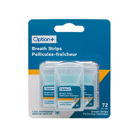 Option+ Cool Peppermint Breath Strips - okotoks hc pharmacy