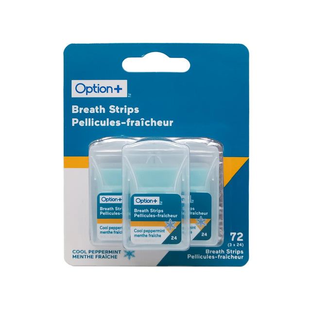 Option+ Cool Peppermint Breath Strips - okotoks hc pharmacy