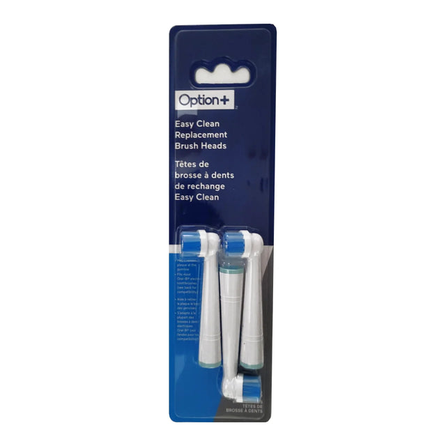 Option+ Easy Clean Replacement Brush Heads - okotoks hc pharmacy