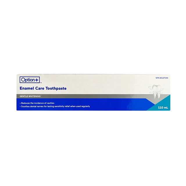 Option+ Enamel Care Gentle Whitening Toothpaste - okotoks hc pharmacy