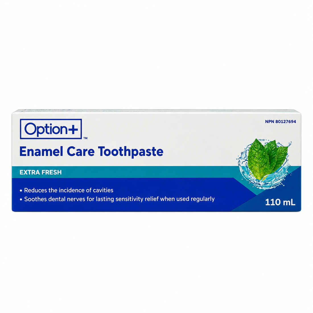 Option+ Extra Fresh Enamel Care Toothpaste - okotoks hc pharmacy
