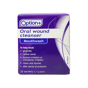 Option+ Oral Wound Cleanser Mouthwash - okotoks hc pharmacy