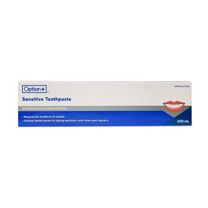 Option+ Sensitive Toothpaste Whitening Plus Tartar Fighting - okotoks hc pharmacy
