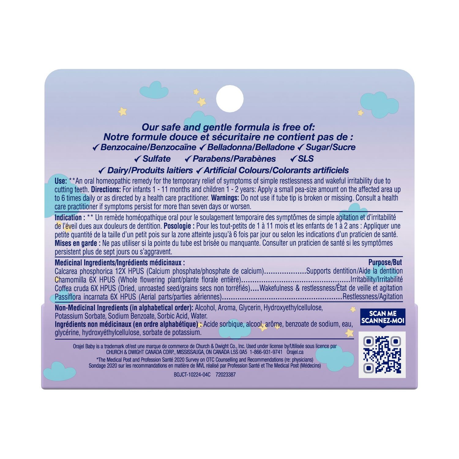 Orajel Baby Homeopathic Nighttime Teething Pain Relief Gel - okotoks hc pharmacy