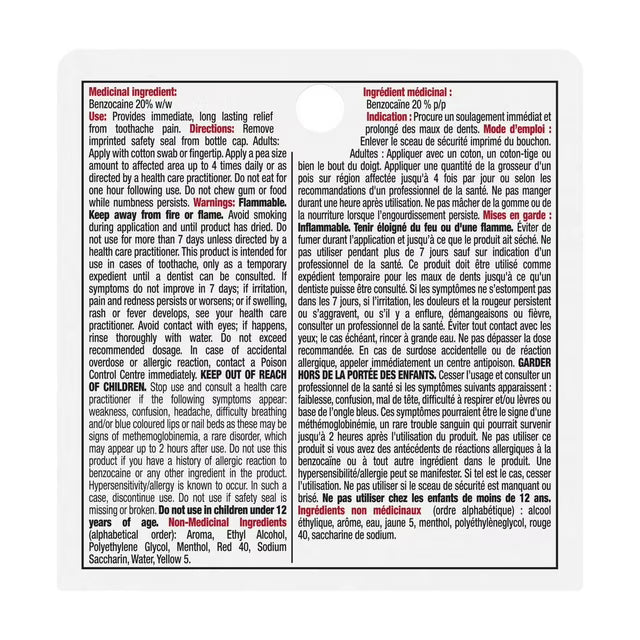 Orajel Maximum Strength Toothache Relief Liquid – okotoks hc pharmacy