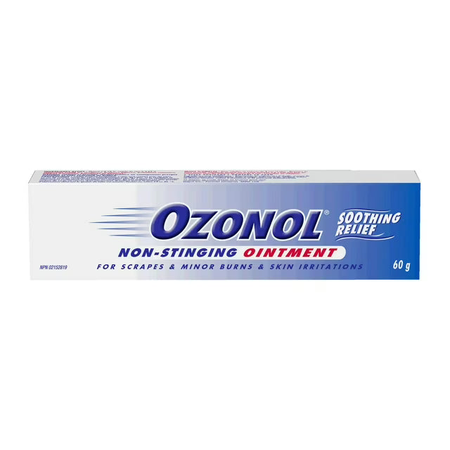 Ozonol non-stinging ointment packaging on a white background - okotoks hc pharmacy