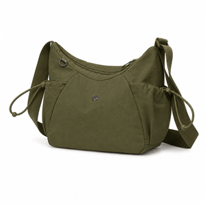 Green shoulder bag on a white background - okotoks hc pharmacy