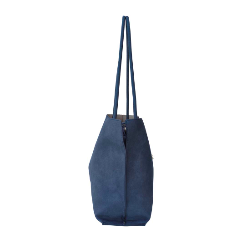 Blue handbag with a strap on a white background - okotoks hc pharmacy