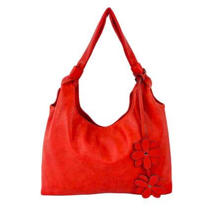 Red handbag on a white background - okotoks hc pharmacy
