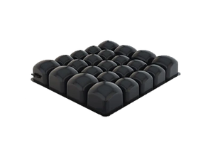 Black cushion with a grid pattern on a white background - okotoks hc pharmacy