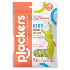 Plackers Kids Dual Gripz Wild Berry Floss Picks - okotoks hc pharmacy